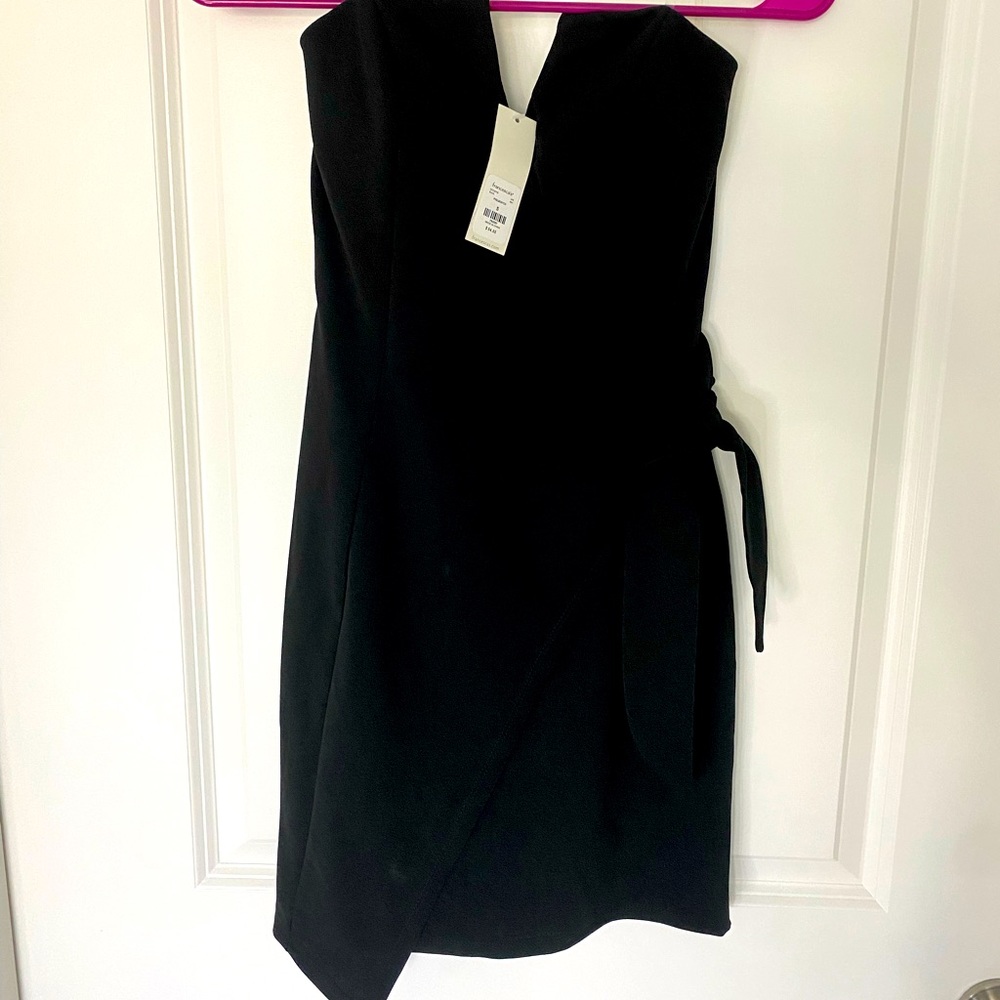 Francesca’s Black Strapless Dress